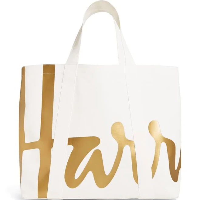 Harrods Large Cotton Logo Tote Bag