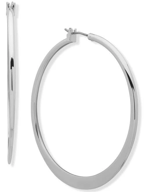 LAUREN Ralph Lauren Large Knife Edge Hoop Earrings