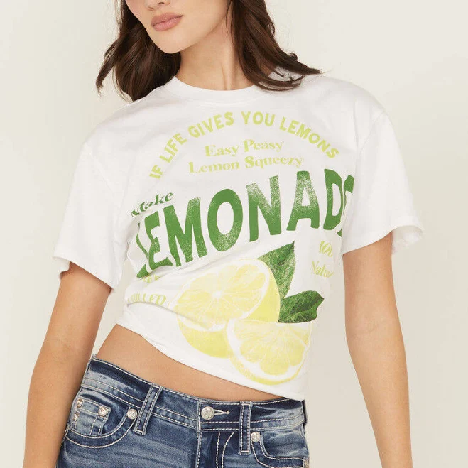 Blended Women's Lemon Short Sleeve Graphic Tee
