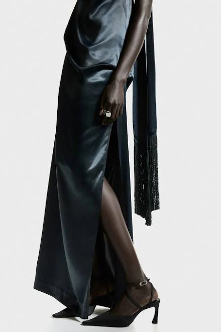 H&M Ladies Pointed Satin Pumps