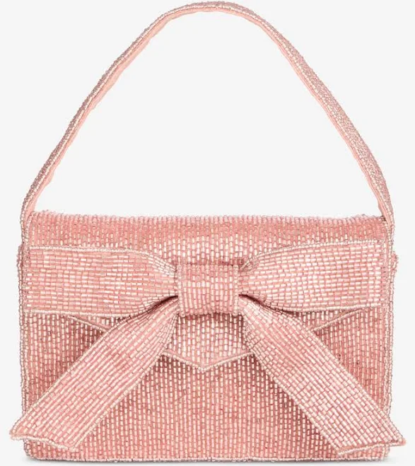 On 34th Women's Beaded Bow Mini Top Handle Shoulder Bag
