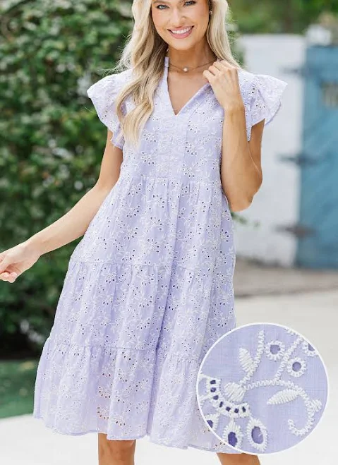 Make It Your Own Eyelet Tiered Dress