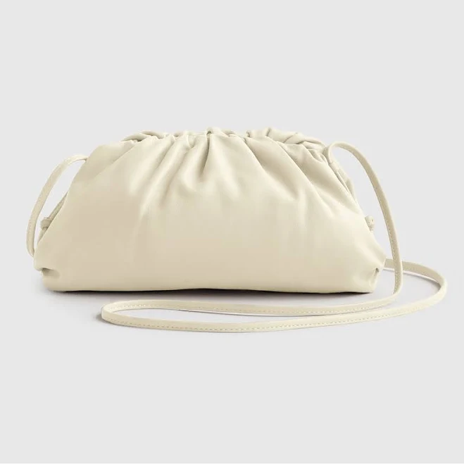 Quince Women's Italian Leather Crossbody Clutch