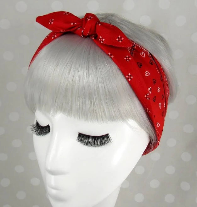 Handmade Bandana Print Hair Scarf