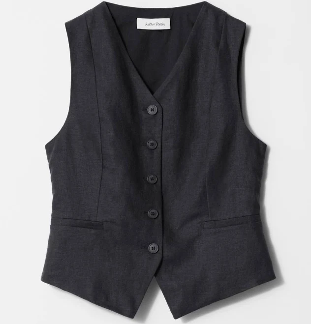 & Other Stories Tailored Linen Vest