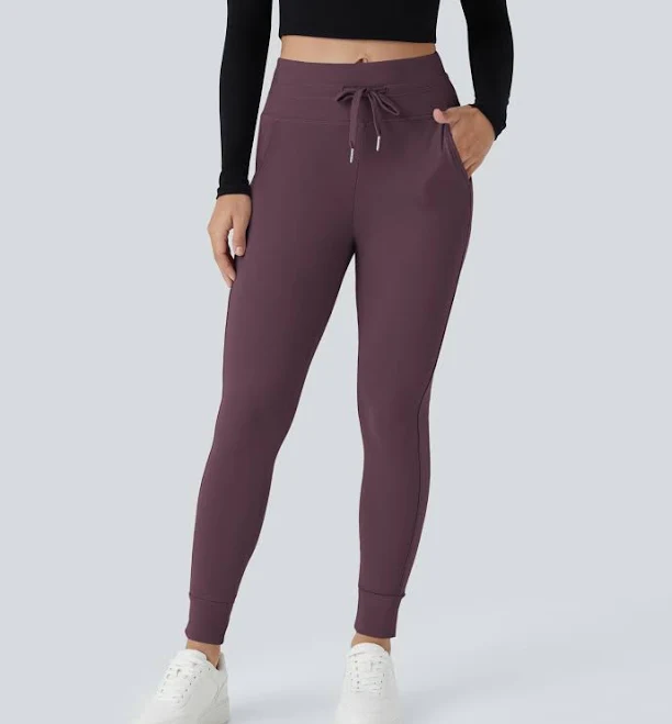 Halara SoftlyZero Plush High Waisted Drawstring Joggers