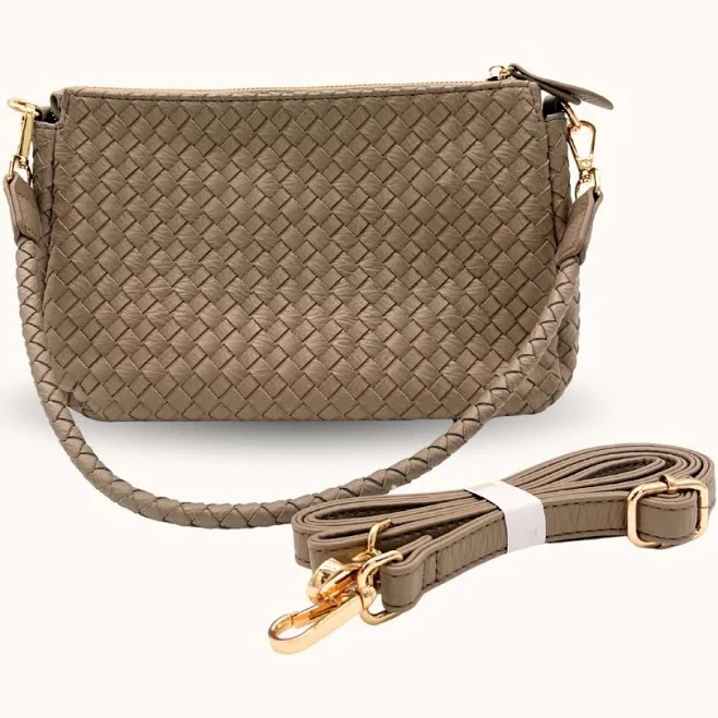 Modern + Chic Elle Woven Crossbody Bag