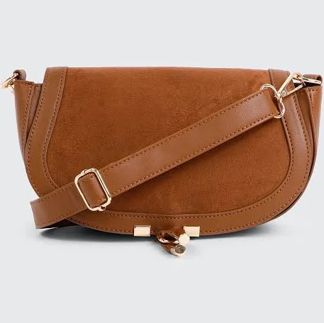 Ardene Women's Faux Suede Saddlebag