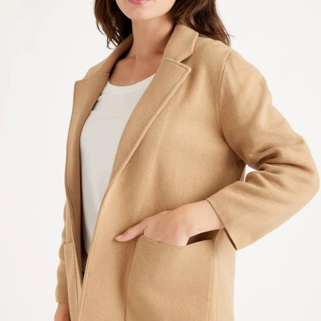 Quince Women's Organic Cotton Knit Blazer
