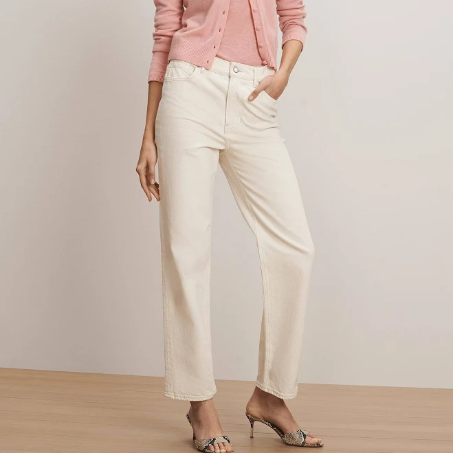 VERONICA BEARD Women's Leah Mid-Rise Straight-Leg Jeans