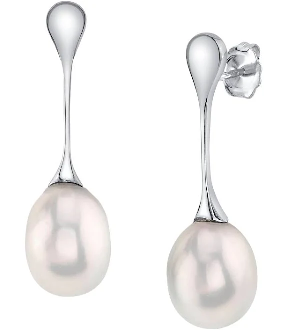 Freshwater Pearl Long Drop Earrings
