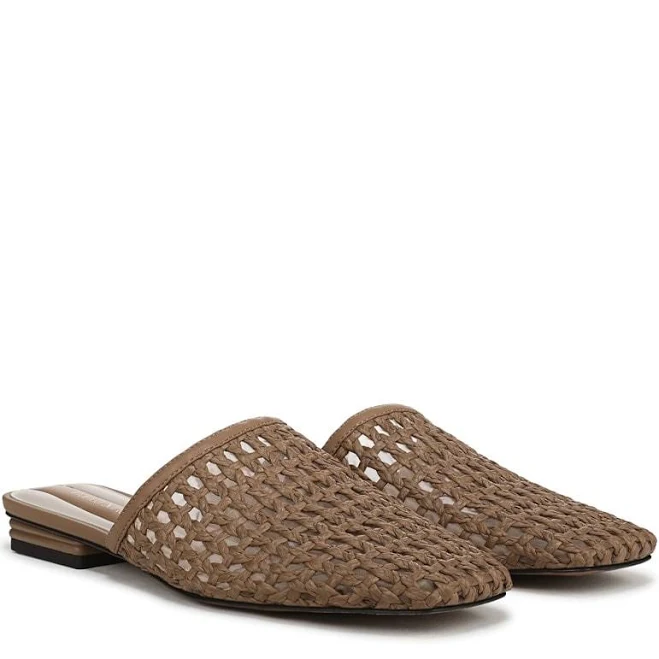 Franco Sarto Women's Toba Slip-On Square Toe Mule Shoes
