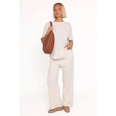 Petal & Pup Women's Granger Knit Wide-Leg Pant Set