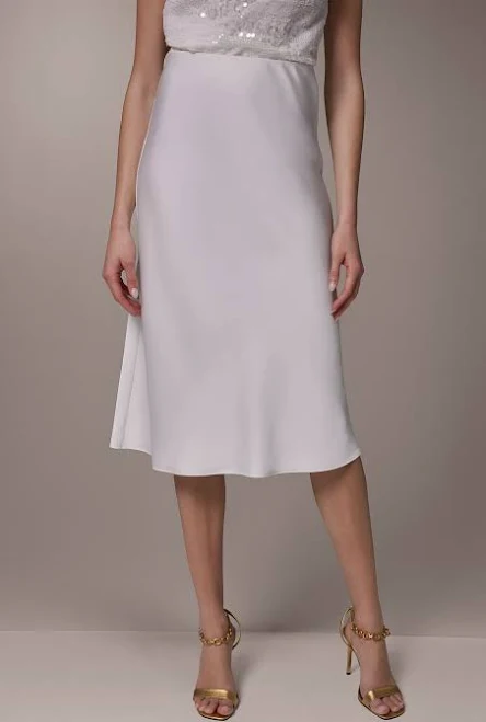 Donna Karan Women's Satin Bias Midi Skirt