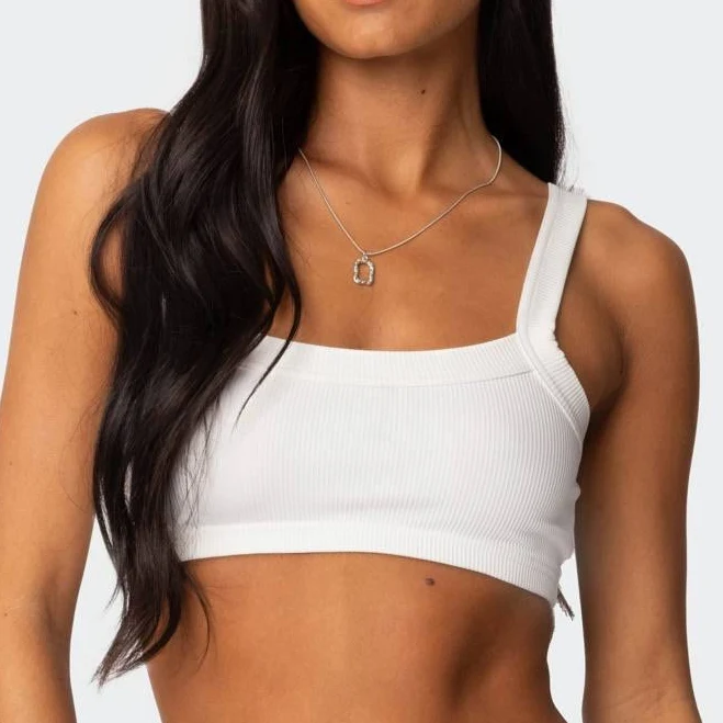 Edikted Women's Sariah Ribbed Crop Top