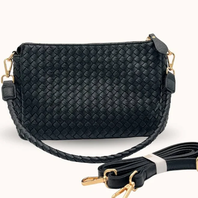 Modern + Chic Elle Woven Crossbody Bag
