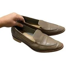 EVERLANE The Modern Point Italian Leather Loafer Slip On Light Tan