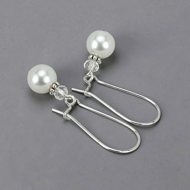 925 Silver Pearl Drop Earrings