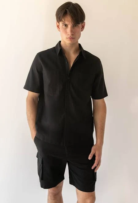 Oak + Fort Cotton Linen Cargo Shorts