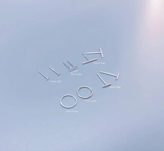 Tiny Stud Earrings Set