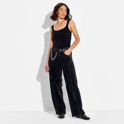 Wild Fable Women's ButterBliss Sleeveless Square Neck Bodysuit