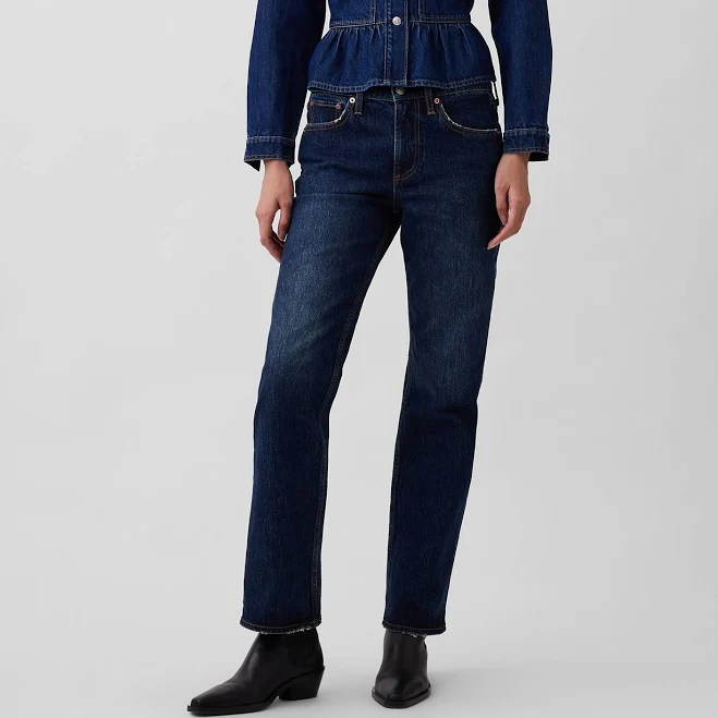 Gap Women's Mid Rise Straight Jeans