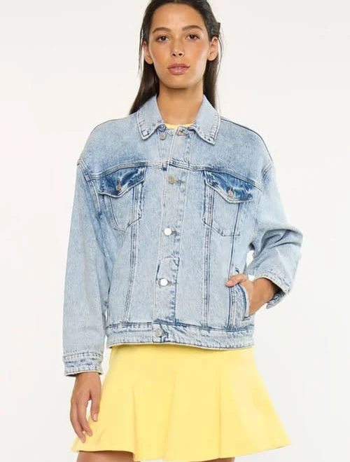 Kancan Women's Illanie Oversized Denim Jacket