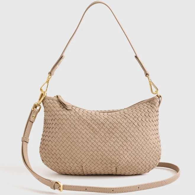 Quince Handwoven Italian Leather Mini Shoulder Bag