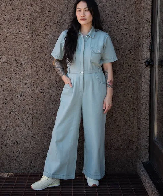 Sage Utility Jumpsuit
