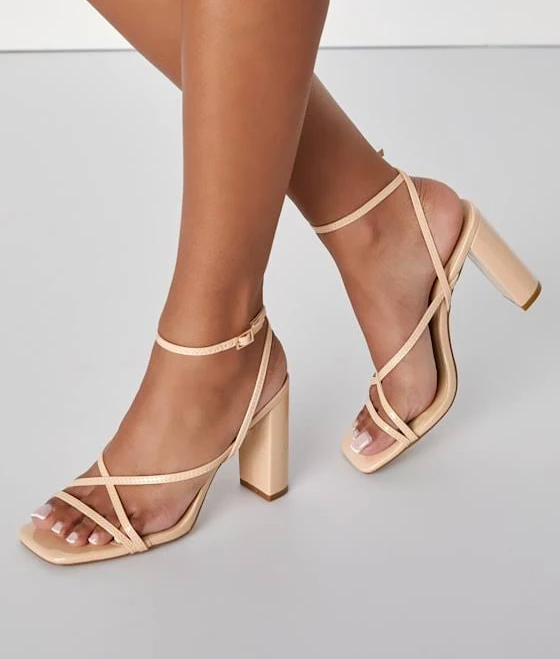 Lulus Strappy High Heel Ankle Strap Sandals