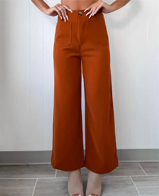 Colette Cropped Wide Leg Pants