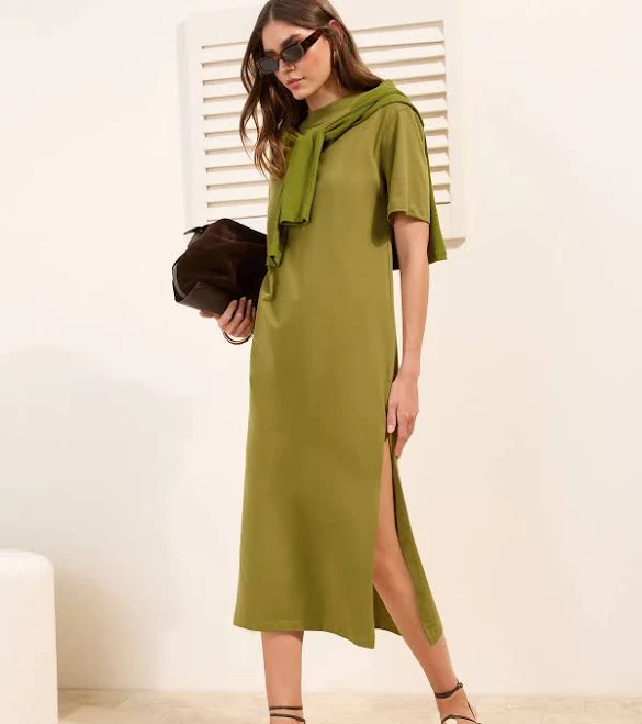 Friends Like These Petite Jersey T-Shirt Midi Dress