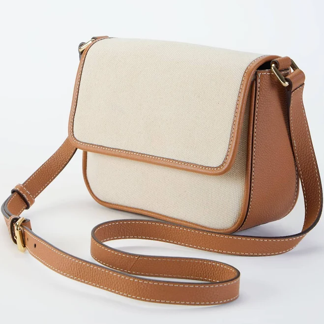 J.Jill Women's Leather & Canvas Crossbody
