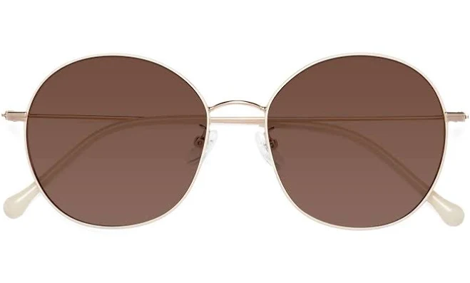 Dallas Grandpa Oversized Round Tinted Sunglasses