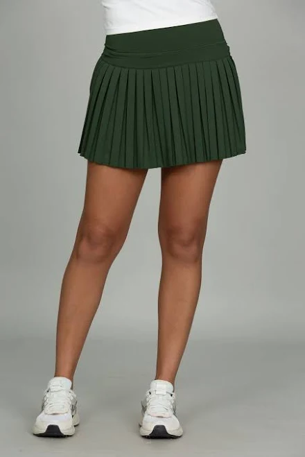 Forest Green Pleated Tennis Skirt