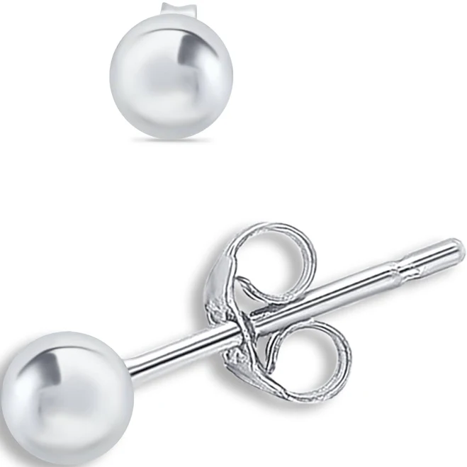 Giani Bernini Sterling Silver Ball Stud Earrings