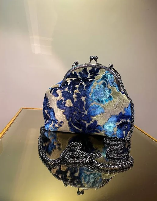 Handmade Velvet Clip Bag