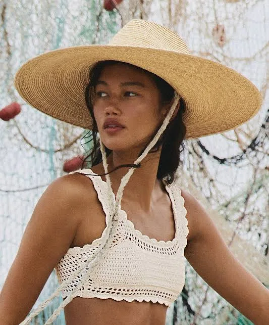 Free People So Coastal Wide Brim Hat