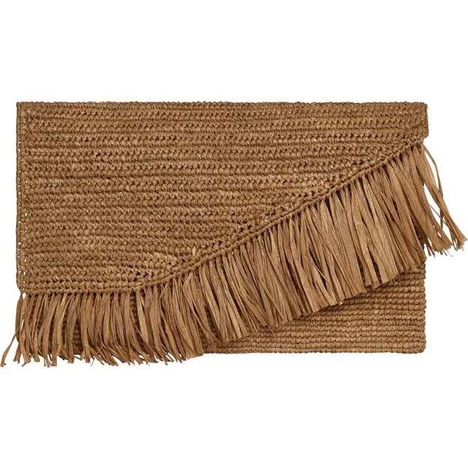 Vitamin A Paloma Raffia Clutch