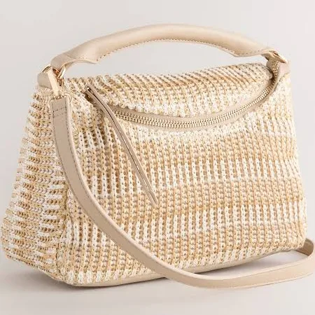 Raffia Cross-Body Bag