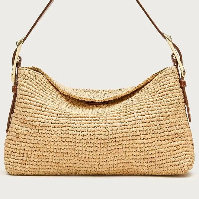 J.Crew Women's Berkeley Raffia Shoulder Bag