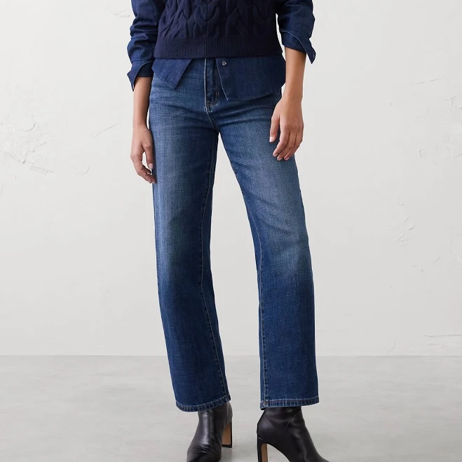 Women's Straight High-Rise Jeans