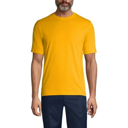 Lands' End Men's Relaxed Easy Fit Short-Sleeve Cotton T-Shirt