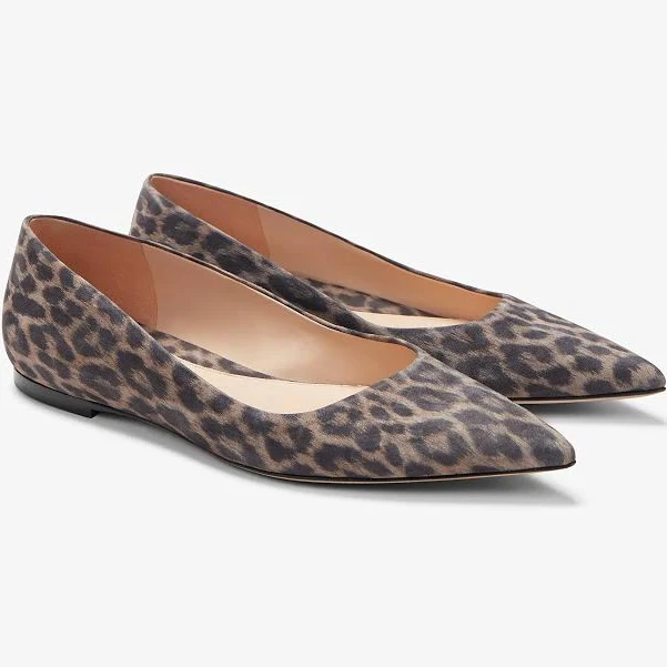 Rowan Flats in Leopard Suede