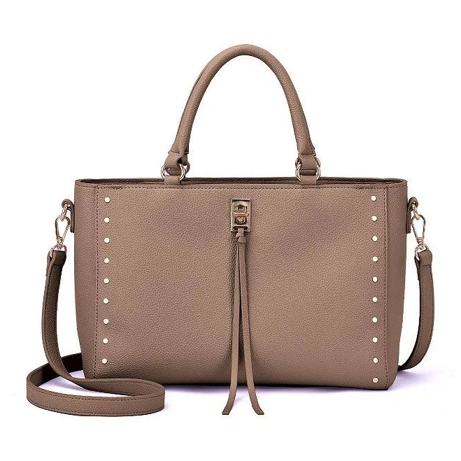 Mellow World Ellington Pebbled Satchel Bag