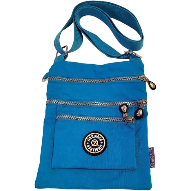 Jinqiaoer Crossbody Bag Nylon Purse Adjustable Strap Electric Blue