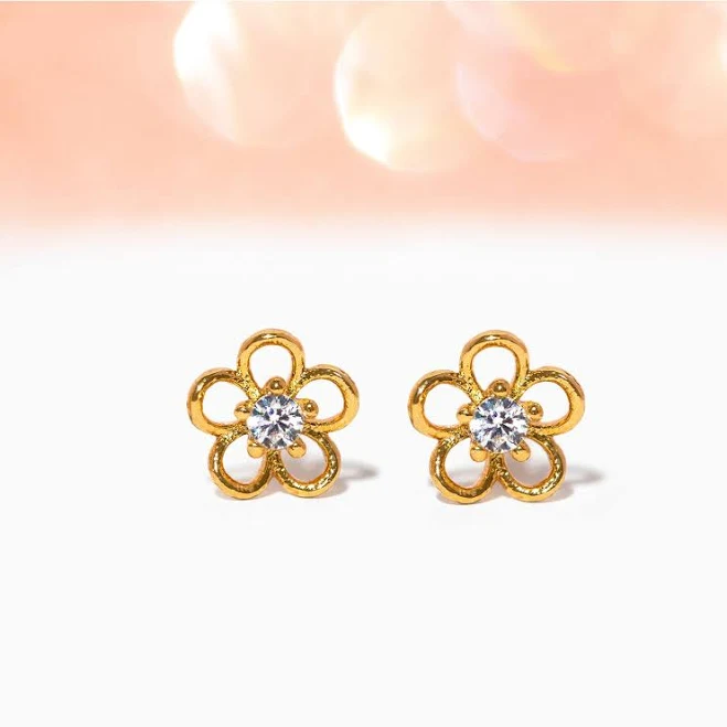 Girls Crew Teeny Tiny Flower Stud Earrings