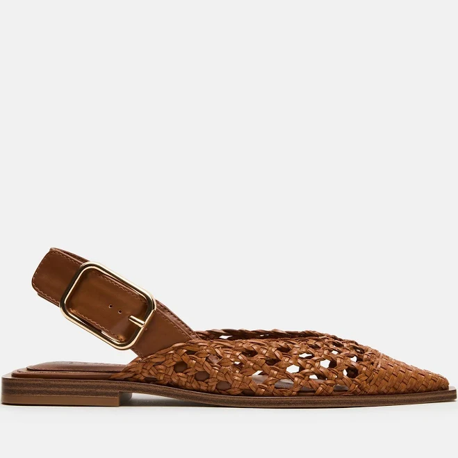 Steve Madden Women's Shay Woven Slingback Flats
