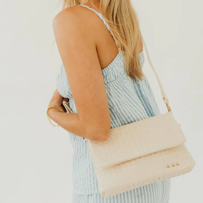 Wrenlee Woven Flap Crossbody