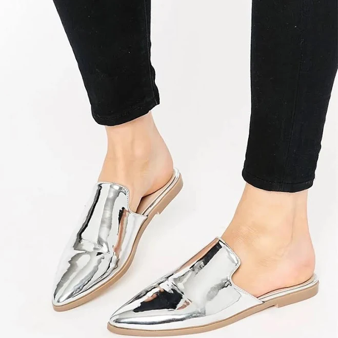 Women's Pointed Toe Loafer Mules
